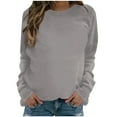 thumbnail image 1 of Patlollav Pntutb Womens Pullover Tops Fashion Casual Print V-Neck Long Sleeve T Shirt, 1 of 6