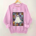 thumbnail image 1 of Patlollav Pntutb Womens Round Neck Halloween Day Sweatshirts Winter Long Sleeved Polyester Tops, 1 of 5