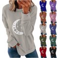 thumbnail image 1 of Patlollav Pntutb Womens Sweatshirt,Ladies Print Loose Long Sleeve Tops, 1 of 7