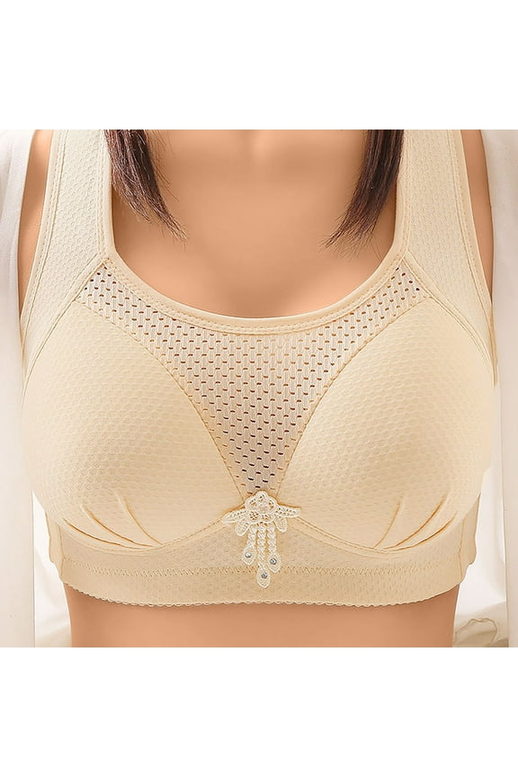 Pntutb Womens Underwear without Steel Rings,Gathered and Breathable,Plus and Thin