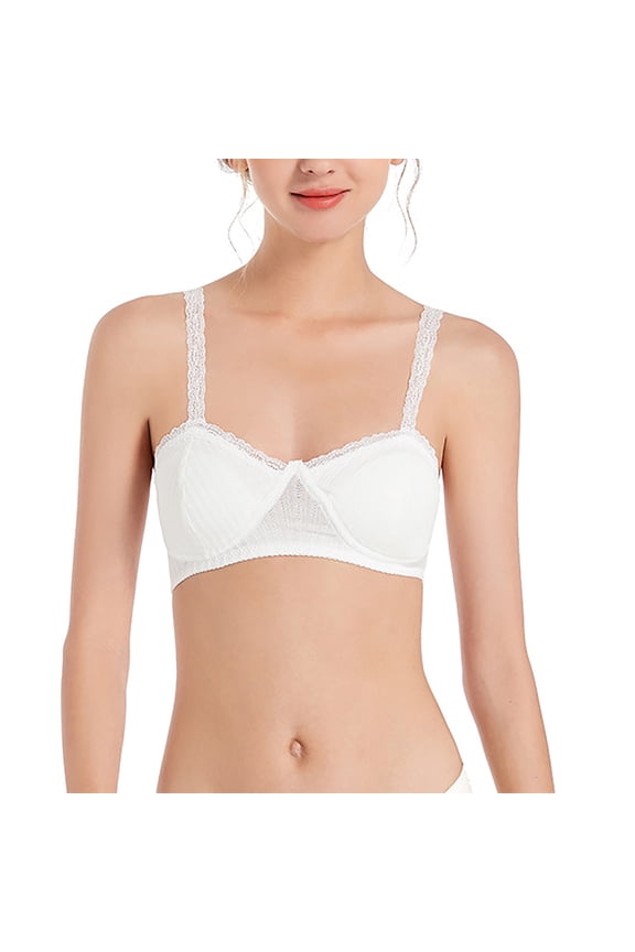 Rimless Bra Thin Cup Girl Sexy Comfortable Lace Underwear