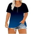 thumbnail image 1 of Patlollav Short Sleeve Shirt Women'S Comfy Round Neck Blouse Daily Solid Dressy Casual Tunic Plus Size Tee, 1 of 6