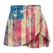 Patlollav Skirt Shorts for Women Summer Pleated Tennis Skirts Athletic Stretchy Short Yoga Fake Two Piece Trouser