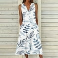 thumbnail image 1 of Patlollav Spring Dresses for Women,Women's Summer Casual Dress Design Camis Sleeveless V-Neck Long Dresses, 1 of 6