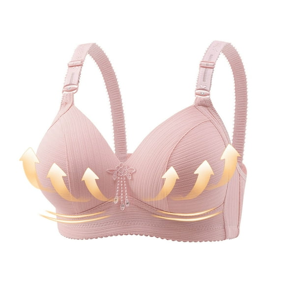 Patlollav Summer Bras 2024,Woman Underwear Ladies Traceless Adjustable Shoulder Strap No Steel Ring Comfortable Bra