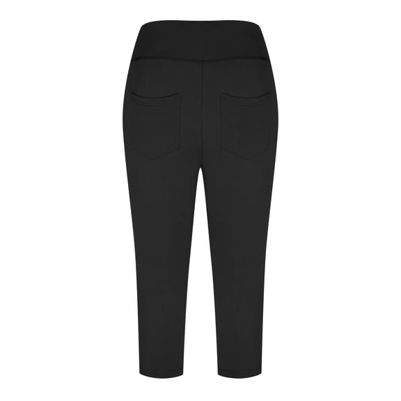 Patlollav Summer Womens Knee Length Leggings Yoga Workout Exercise Capris Pants