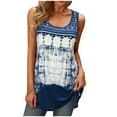 thumbnail image 1 of Patlollav Tank Top for Women Under $10.00, Womens Summer Tank Top Round-Neck Sleeveless Print Casual Fashion Blouse, 1 of 6