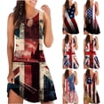 thumbnail image 1 of Patlollav Trendy Dresses for Womens Summer Casual Tank Top Dress Independence Day Print Dress, 1 of 7