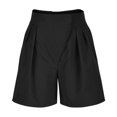 thumbnail image 1 of Patlollav Trendy Shorts Summer Womens Solid High Waisted Wide Leg Casual Pleated Shorts with Pocket, 1 of 6