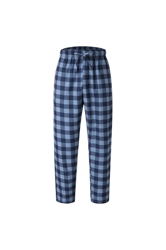Trousers Mens Casual Plaid Loose Sport Plaid Pajama Pants