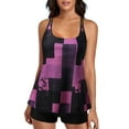 thumbnail image 1 of Patlollav Two Piece Swimsuits Womens Conservative Print Strappy Back Set Swimdress, 1 of 6