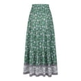 thumbnail image 1 of Patlollav Up to 65% off Women Fashion Comfortable Daily High Waist Print Retro Skirt, 1 of 5
