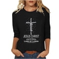 thumbnail image 1 of Patlollav Up to 65% off Womens Easter Round Neck Long Sleeved Top T-Shirt Long Sleeved Round Neck Top Shirt, 1 of 5