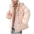 thumbnail image 1 of Patlollav Winter Coats for Womens Zipper Long Sleeve Hooded Down Cotton Jackets, 1 of 6