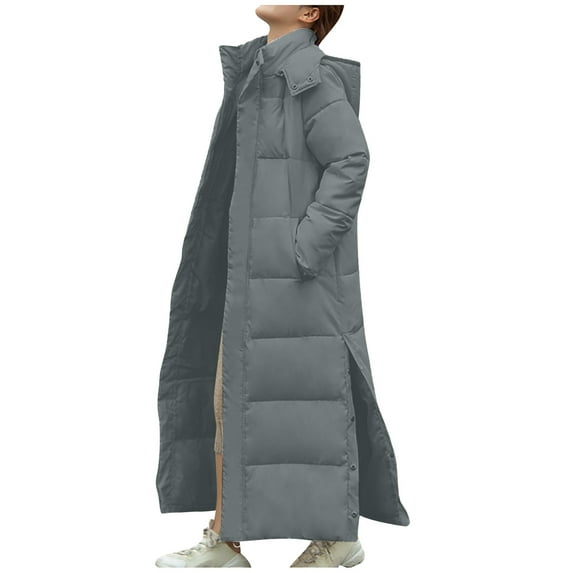 Patlollav Winter Woman Down Cotton Jacket Lengthened and Thickened Medium Length Down Cotton Coats