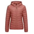 thumbnail image 1 of Patlollav Winter Womens Puffer Jacket Long Sleeve Hooded Zip Up Quilted Lightweight Down Coat with Pockets, 1 of 6