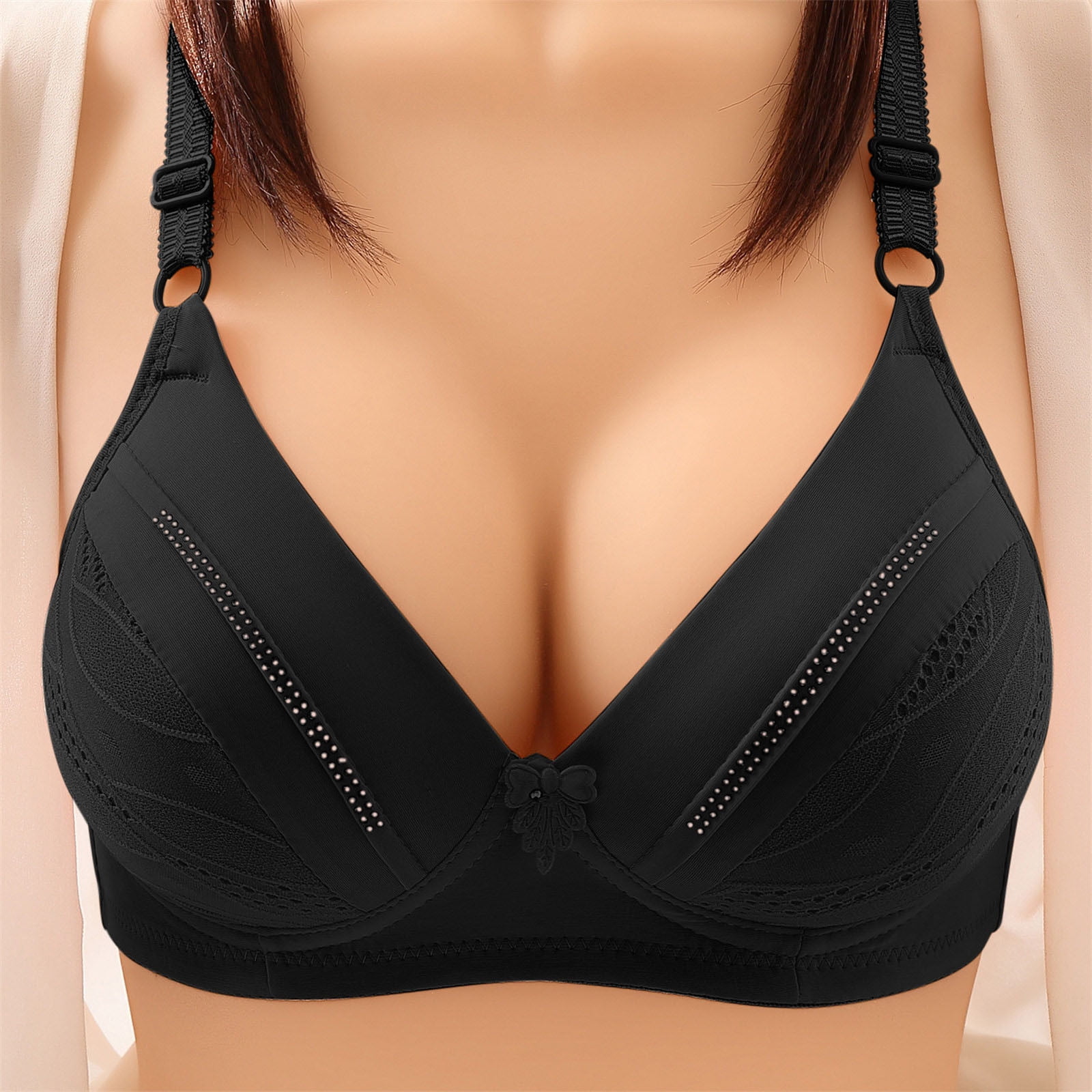 Patlollav Clearance Bras for Women Gathered Together Plus Size Daily Bra  Underwear 