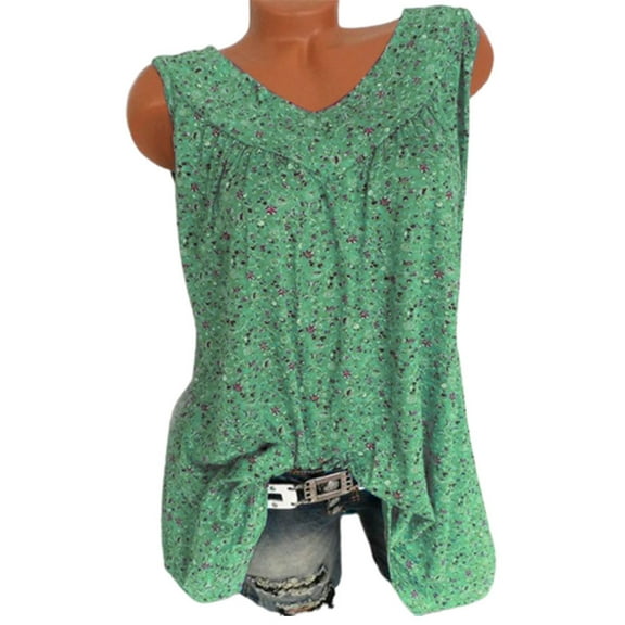 Patlollav Women Clothes Tops Blouse V-Neck Casual Floral Print Shirts