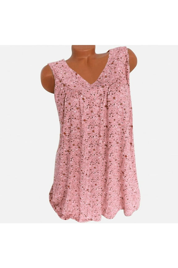 Women Clothes Tops Blouse V-Neck Casual Floral Print Shirts