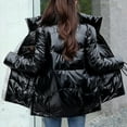 thumbnail image 1 of Patlollav Women Coats Plus Size Zipper Long Sleeve Warm Jackets Coat, 1 of 6