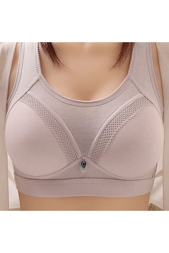 Women Comfortable Lace Breathable Bra Underwear No Rims