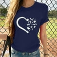 thumbnail image 1 of Patlollav Women Girls Plus Size Tops Valentines Print Tees Short Sleeve T Shirt Blouse, 1 of 6