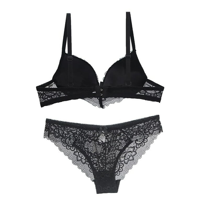 Patlollav Women Lingerie Set Sexy Lace Bra And Panties Summer Thin