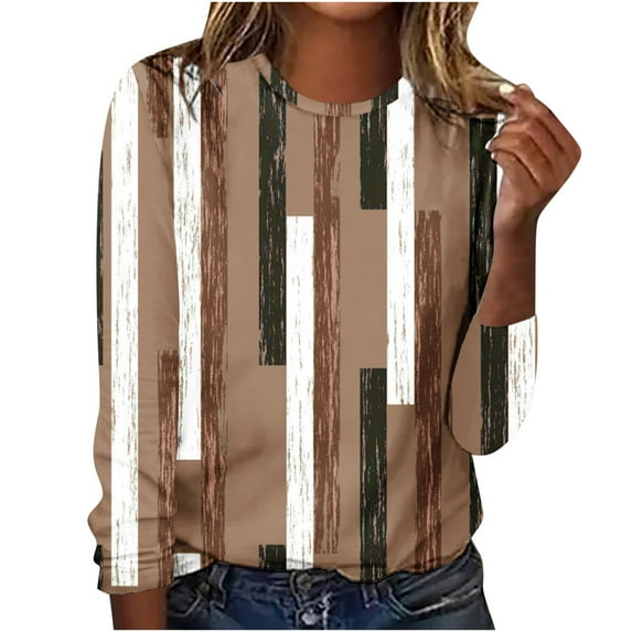Patlollav Women Long Sleeve Tops,Ladies Loose T-Shirt Blouse