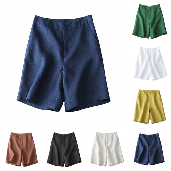 Patlollav Women Sweat Shorts Summer Casual Loose Solid High Waist Short Pants