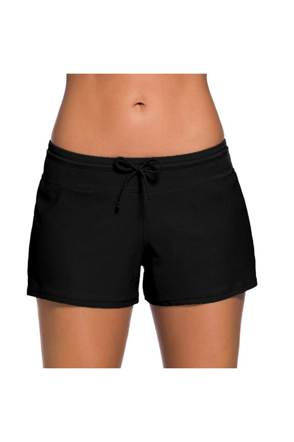 Women Swimsuit Shorts Swim Briefs Plus Size Bottom Boardshort Swim Pants