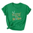 thumbnail image 1 of Patlollav Women Tshirts Under $10, Easter Tops for Women Short Sleeve Casual Loose Round Neck Top/Shirt, 1 of 5