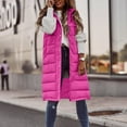 thumbnail image 1 of Patlollav Women Warm Pocket Hooded Coat Long Jacket Winter Sleeveless Down Parkas, 1 of 6