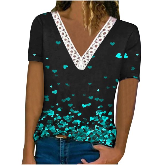 Patlollav Womens Blouses Casual Long Sleeve Buttons Comfortable Print Sweatshirt Tops