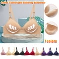 thumbnail image 1 of Patlollav Womens Bras Wire Free Underwear Small Cup Lingerie, 1 of 6