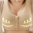 thumbnail image 1 of Patlollav Womens Bras,Womens Comfortable Adjustable Front Open Buckle Plus Size Breathable Bra Underwear, 1 of 4