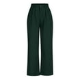 thumbnail image 1 of Patlollav Womens Casual Wide Leg Pants High Waisted Button Down Straight Long Trousers Palazzo Pants, 1 of 6