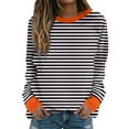 thumbnail image 1 of Patlollav Womens Casual Winter Halloween Tops Long Sleeve Round-Neck Loose Sweatshirts, 1 of 6
