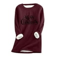 thumbnail image 1 of Patlollav Womens Christmas Autumn Winter Tops Loose Vacation Sleeve Shirts, 1 of 6