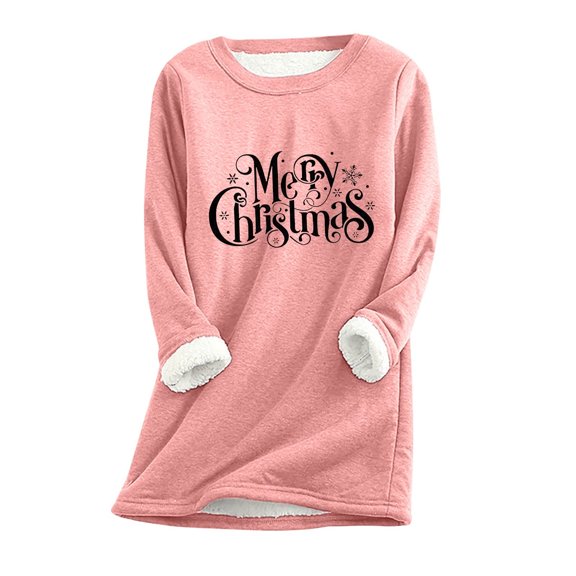 Patlollav Womens Christmas Autumn Winter Tops Loose Vacation Sleeve Shirts