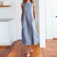 thumbnail image 1 of Patlollav Womens Dresses,Women's Casual Striped Sleeveless Pockets Long Dress, 1 of 6