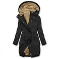 thumbnail image 1 of Patlollav Womens Coats,Ladies Fall Winter Clothing,Solid Color Hooded Plush Cotton Jackets, 1 of 6