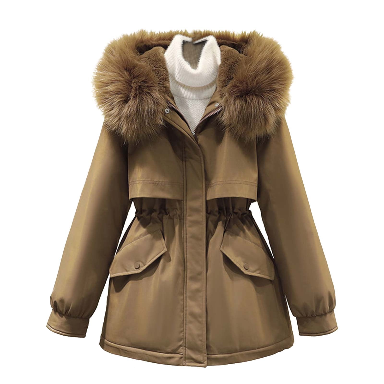Women Woolen Padded Winter coat Winter Work Jacket