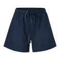 thumbnail image 1 of Patlollav Womens Comfy Drawstring Casual Elastic Waist Loose Shorts Pants 2022 on Clearance, 1 of 6