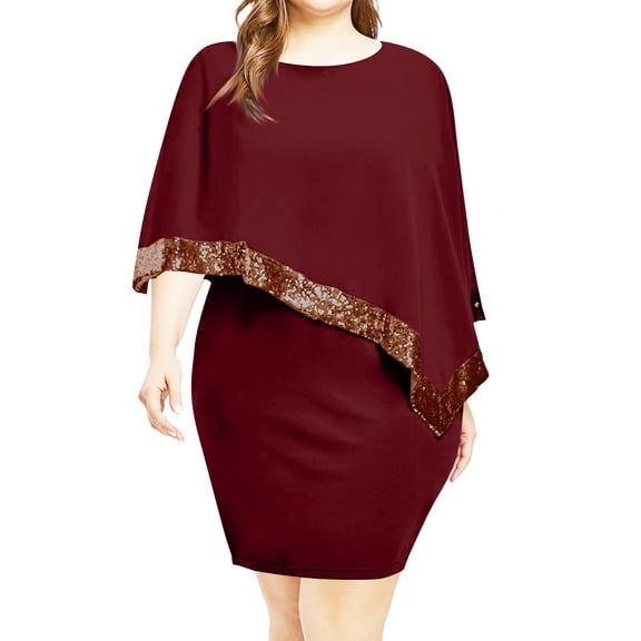 Patlollav Womens Dresses 2024,Women'S Summer Solid Color Irregular Splicing Sleeveless Round Neck Dresses