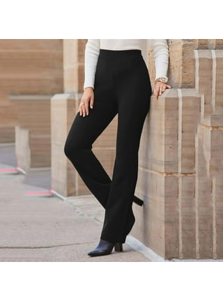 Bamans Women's Bootcut Pull-On Dress Pants Office Business Casual