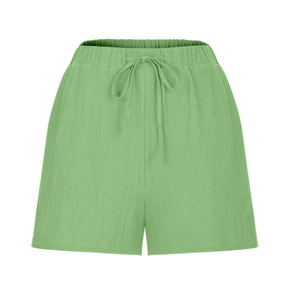 Patlollav Womens Lightweight Shorts Casual Baggy Trendy Short Pants Elastic Waist Drawstring Comfy Shorts