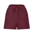 thumbnail image 1 of Patlollav Womens Lightweight Shorts Casual Baggy Trendy Short Pants Elastic Waist Drawstring Comfy Shorts, 1 of 6