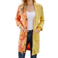 thumbnail image 1 of Patlollav Womens Medium Long Coat New Long Sleeve Sweater Knitted Cardigan Coat, 1 of 6