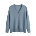 thumbnail image 1 of Patlollav Womens New Spring Cardigan V-Neck Long Sleeve Plus Oversize Knitted Sweater, 1 of 6