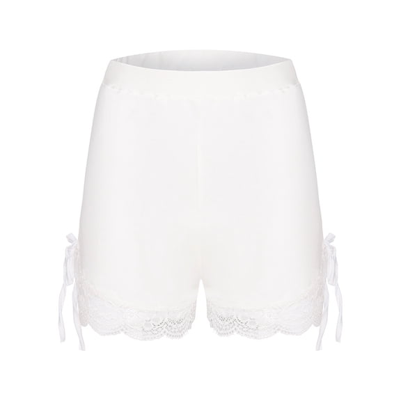 Patlollav Womens Plus Size Basic Slip Bike Shorts Workout Leggings Yoga Shorts Pants